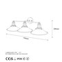 Opviq Conical - 12185 Lámpara de pared negra y antigua